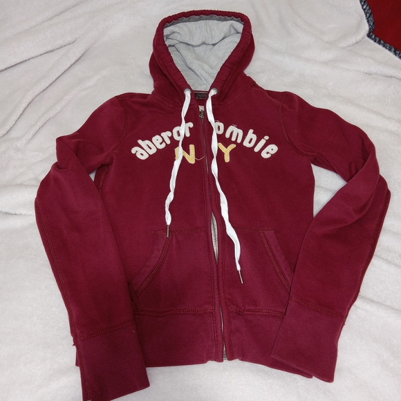 Abercrombie Kids zip up jacket size L Rugged look Fleece lining - Picture 6 of 10